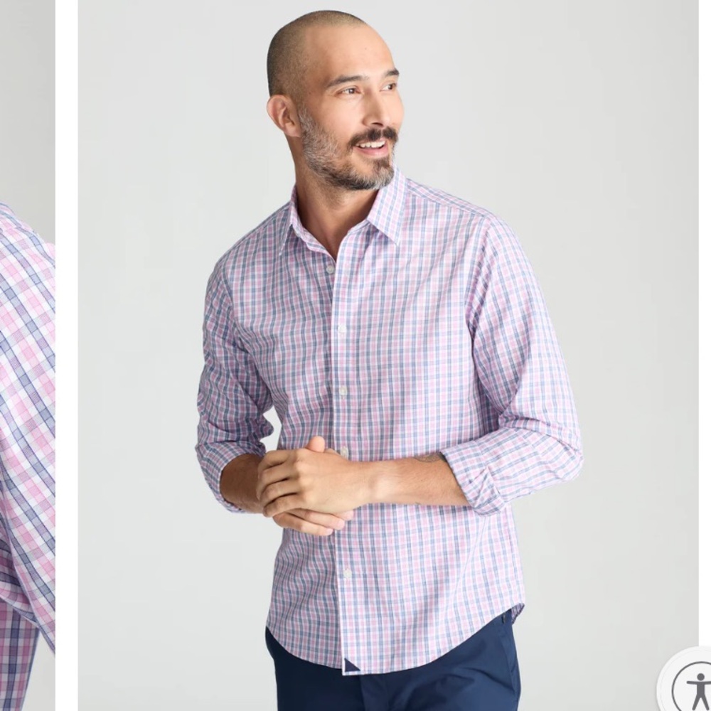 Untuckit Wrinkle-Free Dolcetto Shirt Regular Fit Size L